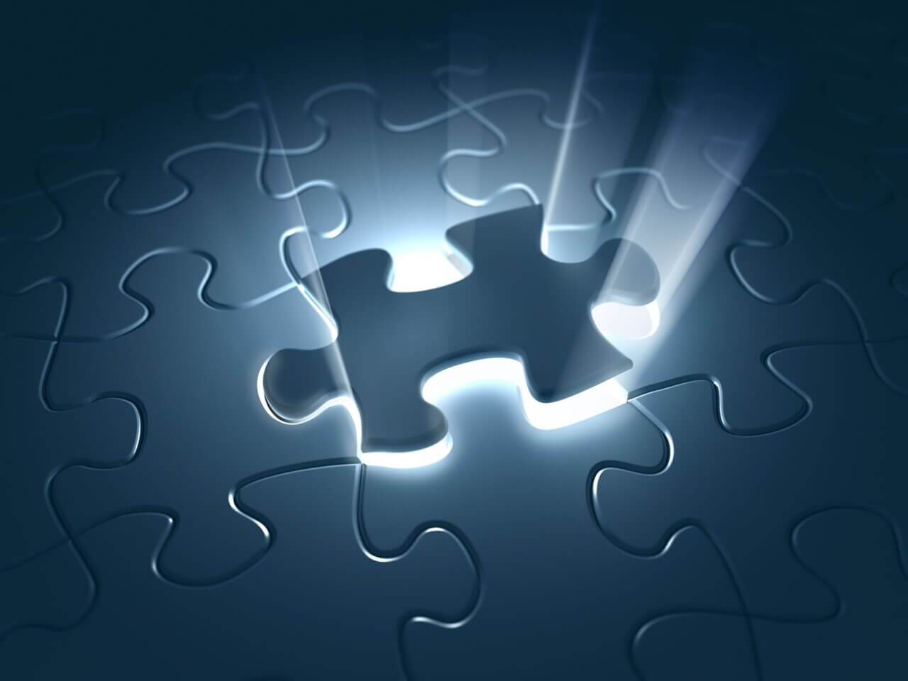Puzzle piece representing hybrid consulting model for telecom operators